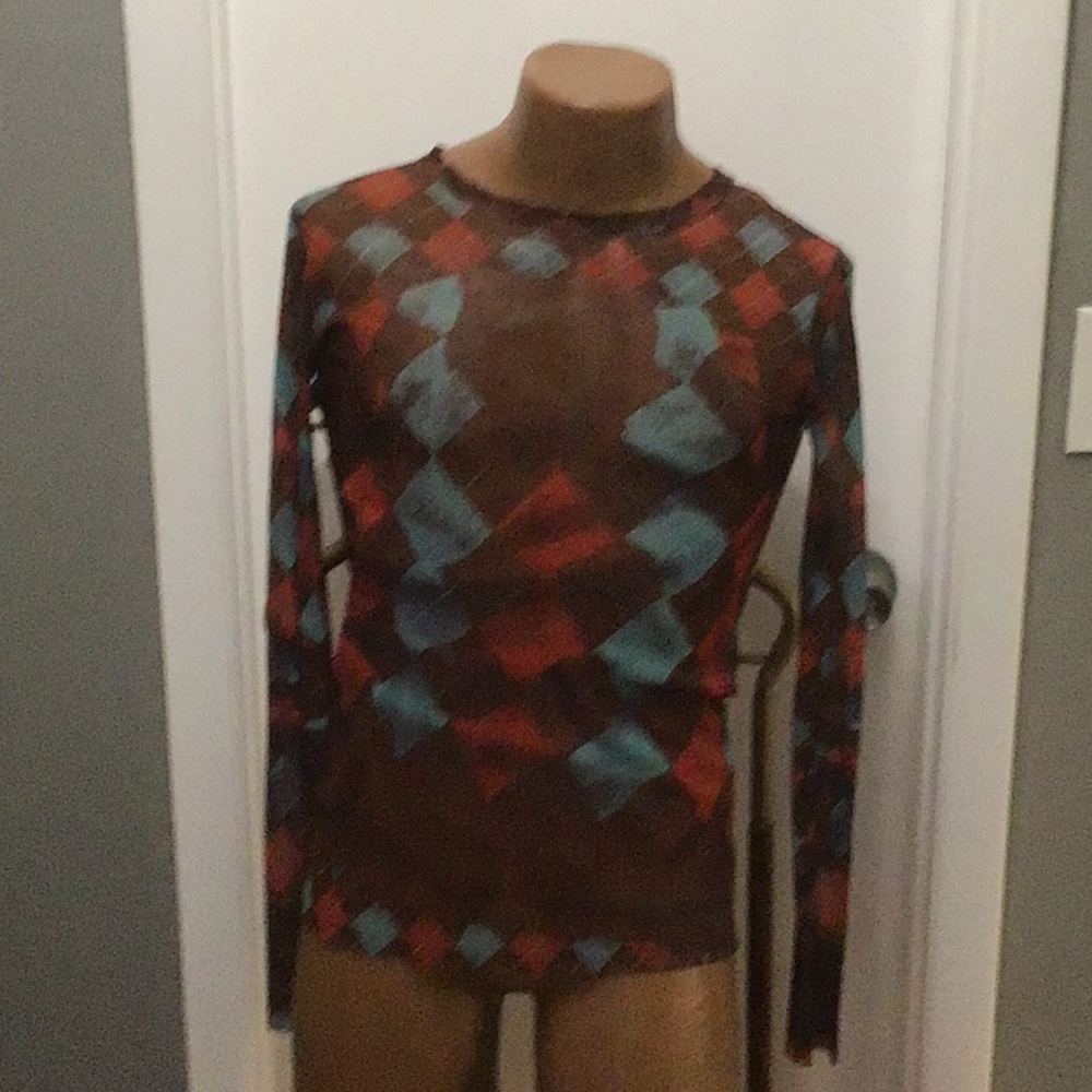 Jean Paul Gaultier Maille sheer vintage 2007 shirt size US Large